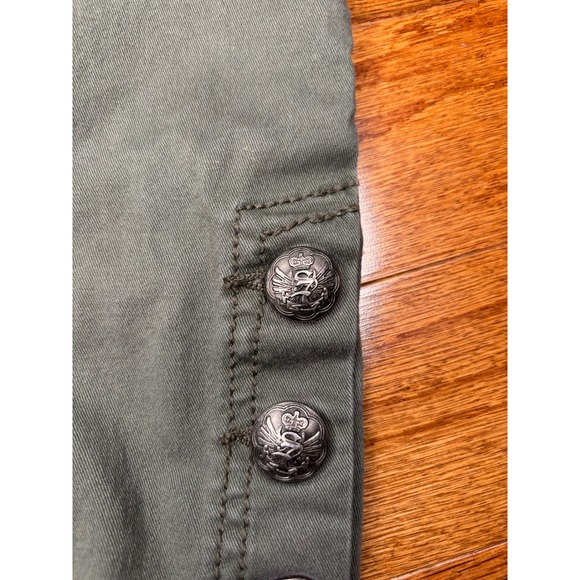 Seven7 Green Skinny Jeans with‎ Designed Buttons Size 4 - Picture 10 of 12